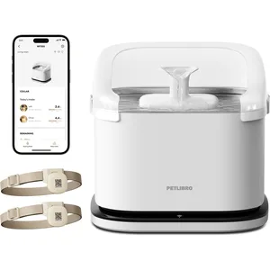 Petlibro Dockstream RFID Smart Stainless Steel Cat Water Fountain, White, 3-L