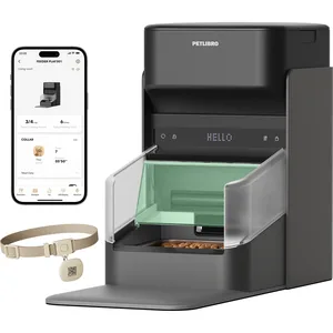 Petlibro One RFID Automatic WiFi App Controlled Cat Feeder with Collar Tag, 3-L, Black