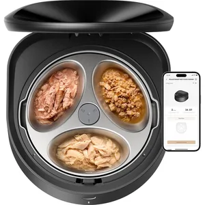 Petlibro Polar Automatic Smart Dog & Cat Wet Food Feeder, Black, 7.4-oz