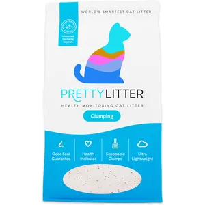 PrettyLitter Clumping Health Monitoring Cat Litter, Unscented, 10-lb bag