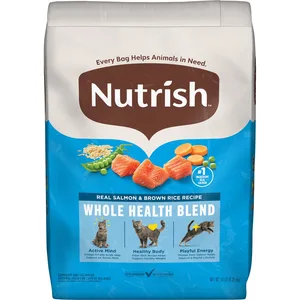 Rachael Ray Nutrish Real Salmon & Brown Rice Dry Cat Food, 14-lb bag