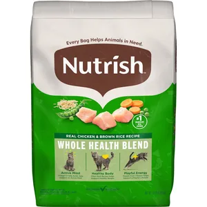 Rachael Ray Nutrish Whole Health Blend Chicken & Brown Rice Recipe Dry Cat Food, 28-lb bundle