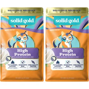 Solid Gold High Protein Wild Alaskan Pollock & Eggs Recipe Grain-Free Dry Cat Food, 6-lb bundle