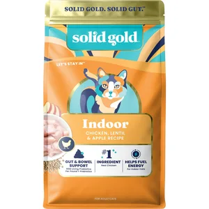 Solid Gold Real Chicken, Lentil & Apple Recipe Grain-Free Indoor Dry Cat Food, 6-lb bag