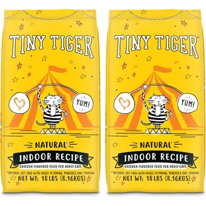 Tiny Tiger Natural Indoor Recipe Chicken Flavor Dry Cat Food, 36-lb bundle