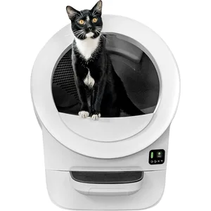 Whisker Litter-Robot EVO Automatic Self-Cleaning Cat Litter Box, White