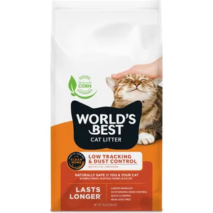 World's Best Low Tracking & Dust Control Multiple Cat Litter, 15-lb