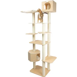 Armarkat 89-in Premium Scots Pine Cat Tree Tower