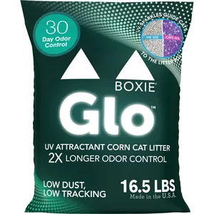 Boxiecat Glo Corn Clumping Cat & Kitty Litter, 16.5-lb bag