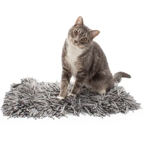 Jackson Galaxy Snuffle Mat Cat Toy, Gray