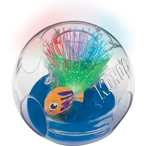 KONG Bat-a-Bout Glow Aquarium Cat Toy with Catnip, Multi